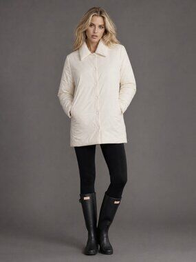 Cloud Dancer Puffer Shirt Jacket Mango